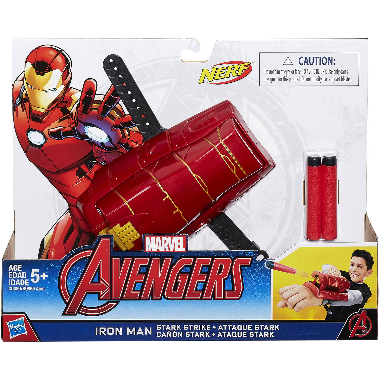 Бластер Nerf Marvel Iron Man Stark Strike (B6165) Нерф Железного Человека