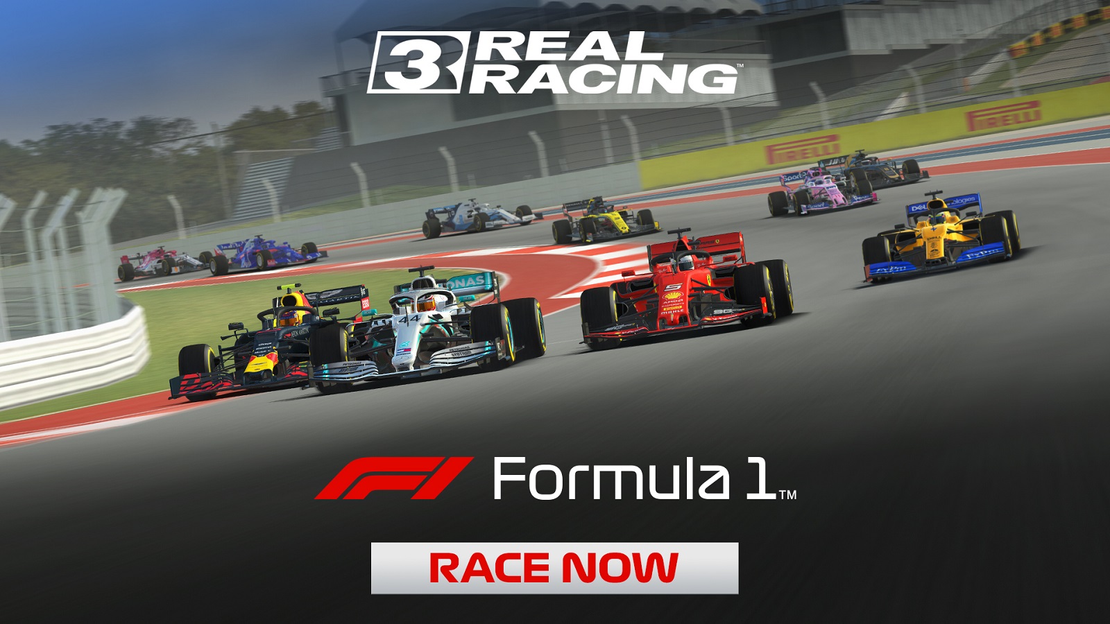 Formula 1 chega ao game Real Racing 3 Nerfando