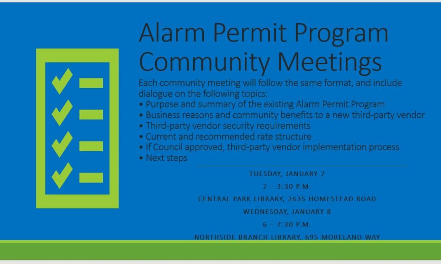 Changes Proposed To Residential And Business Alarm Permit Program NESA