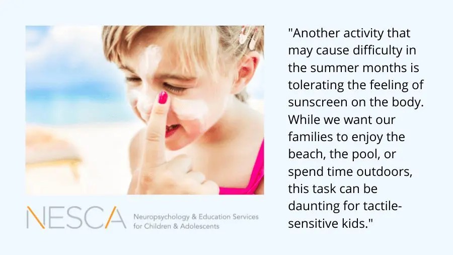 Sensoryfriendly Sunscreen for Tactilesensitive Kids NESCA