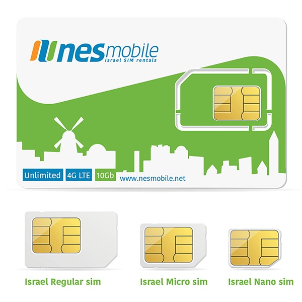 Get an Israel SIM card with unlimited LTE data from Nes Mobile