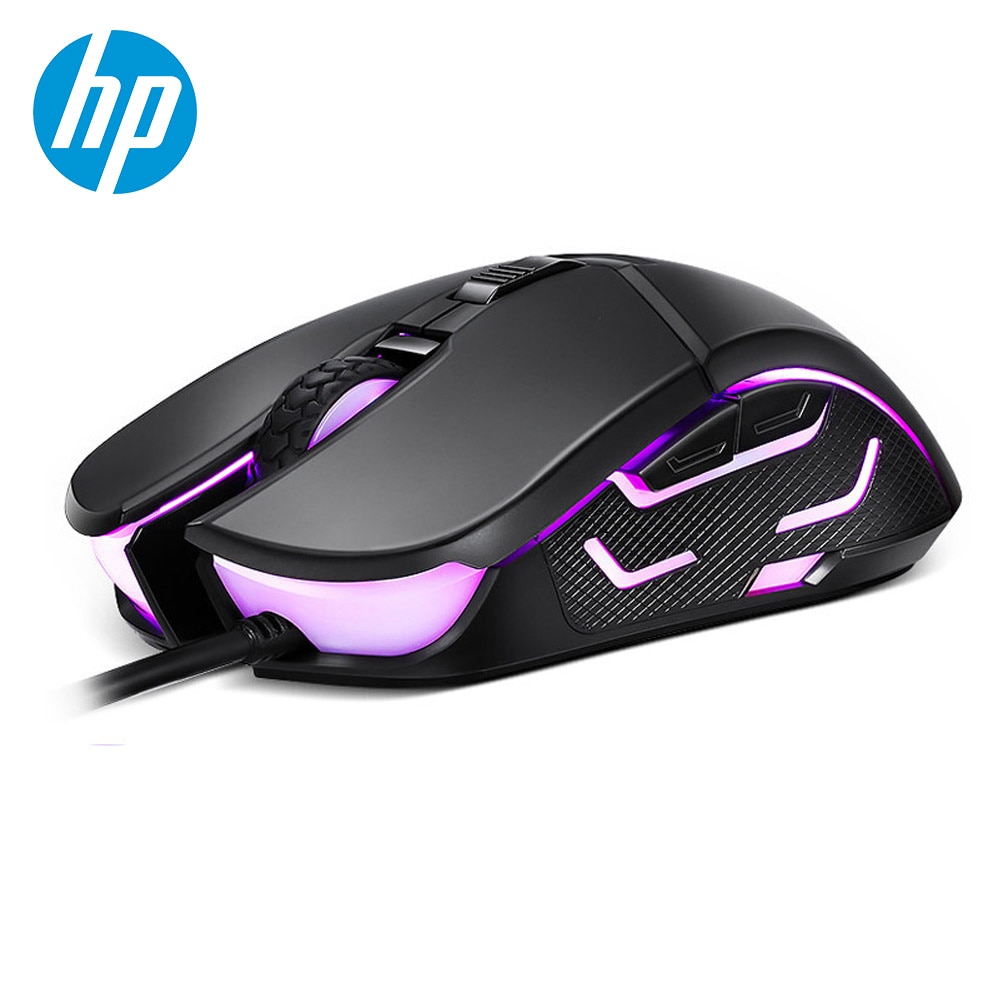 HP G260 RGB LED Light Wired Gaming Mouse Professional Macro Ergonomic 5500 DPI Mouse for PC