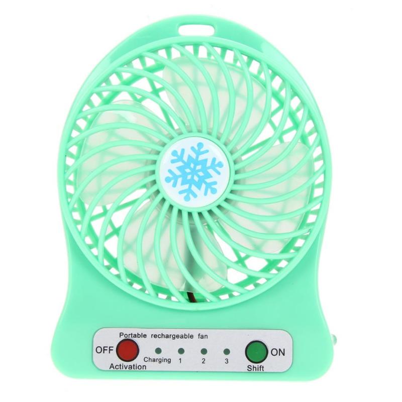 Portable Mini USB Liion Battery Rechargeable Multifunctional Fan