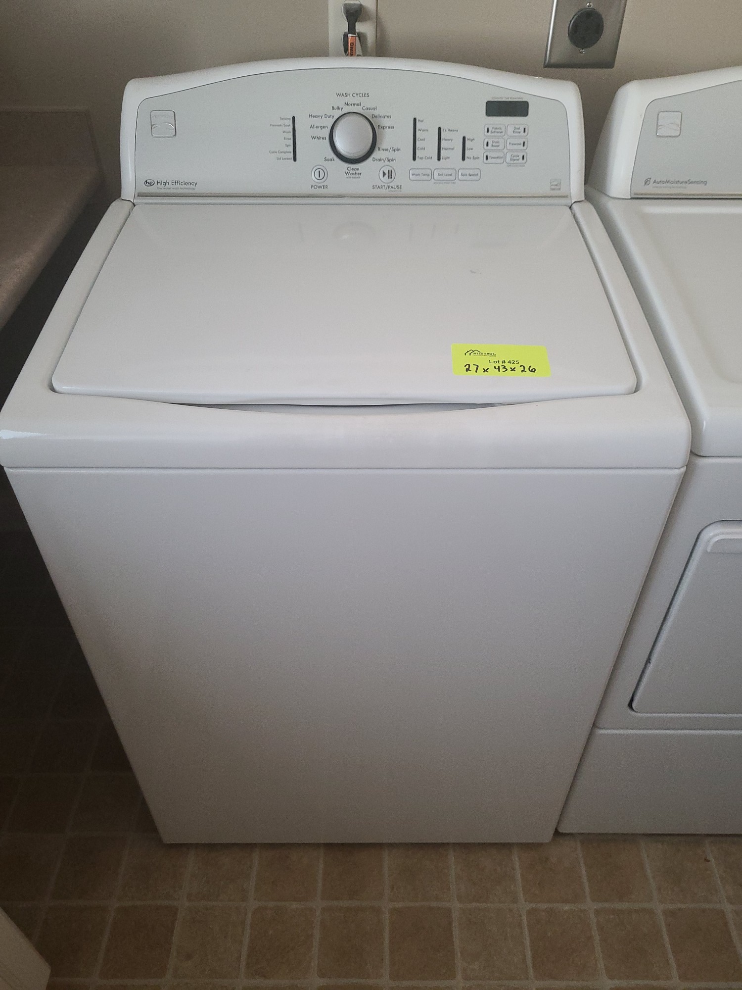 Kenmore Washer & Dryer, Great Condition Wicker Furniture, Reclining