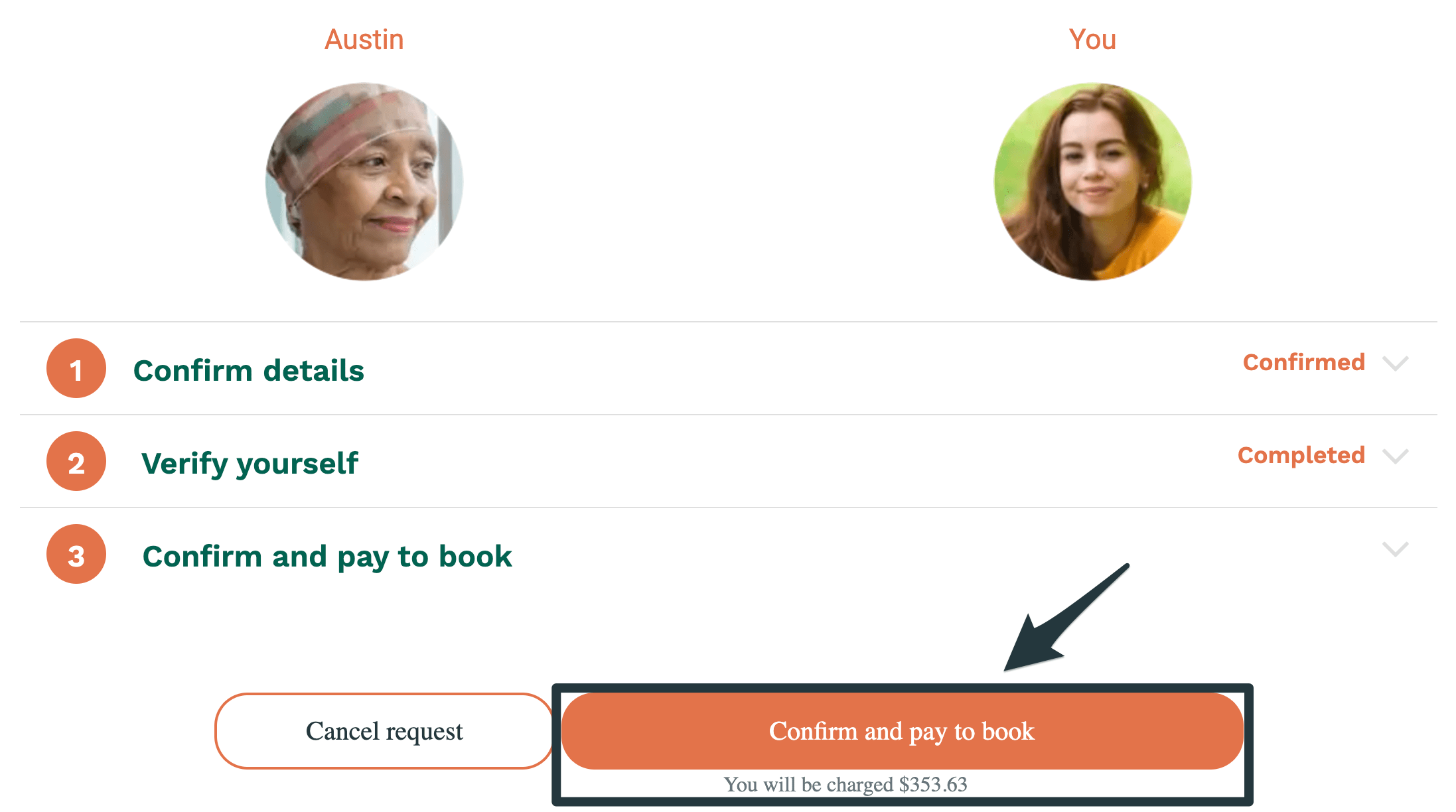 What steps do I take to confirm a homeshare with a Host? Nesterly