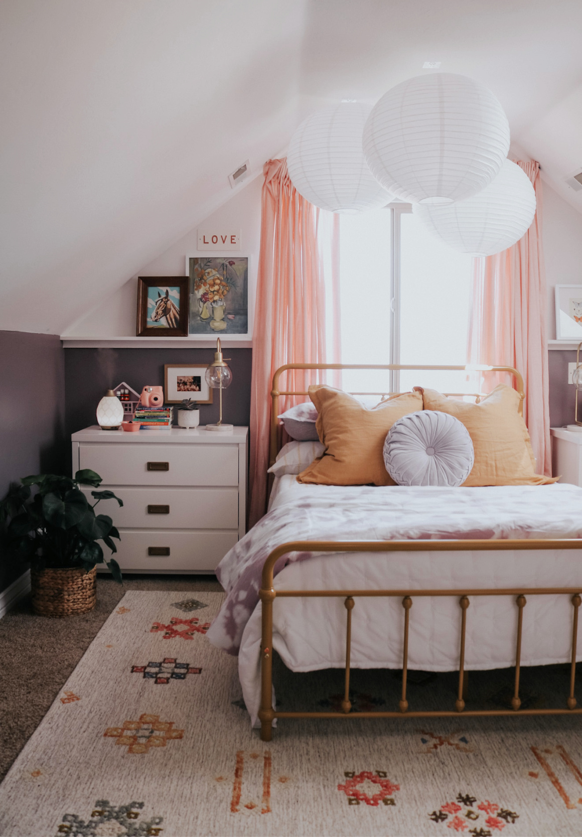 Girls Dormer Teen Bedroom Makeover Nesting With Grace