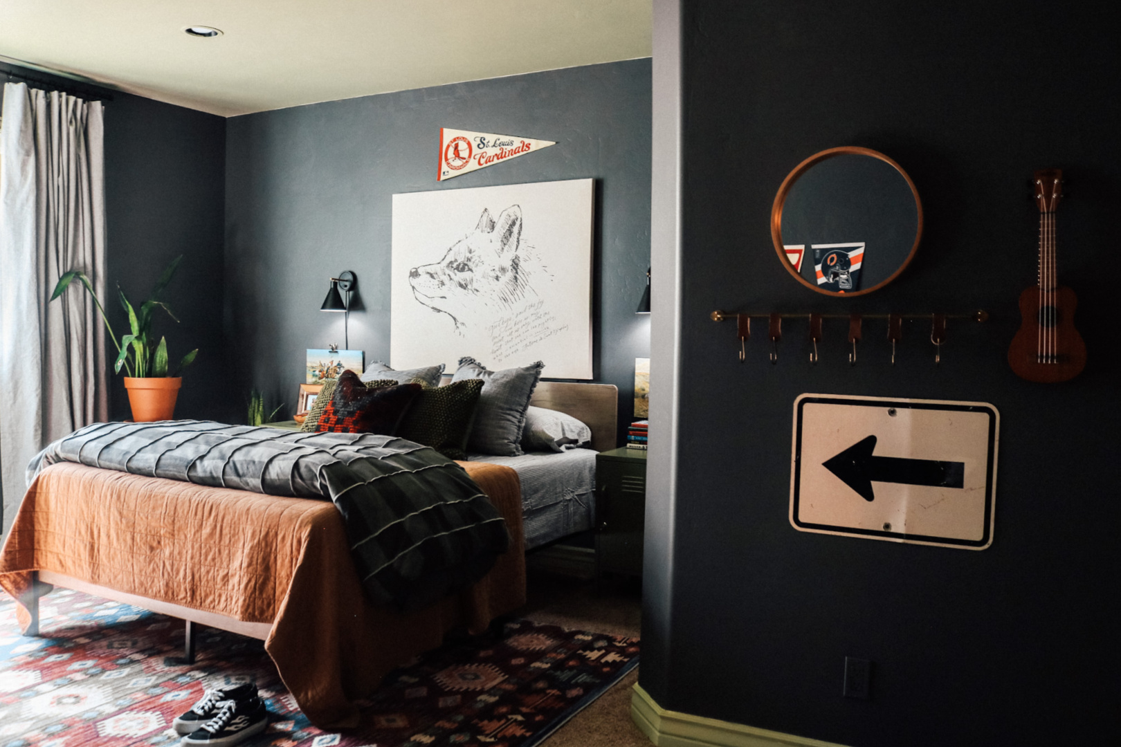 Blue Brown Themed For Tween Boys Bedroom Ideas