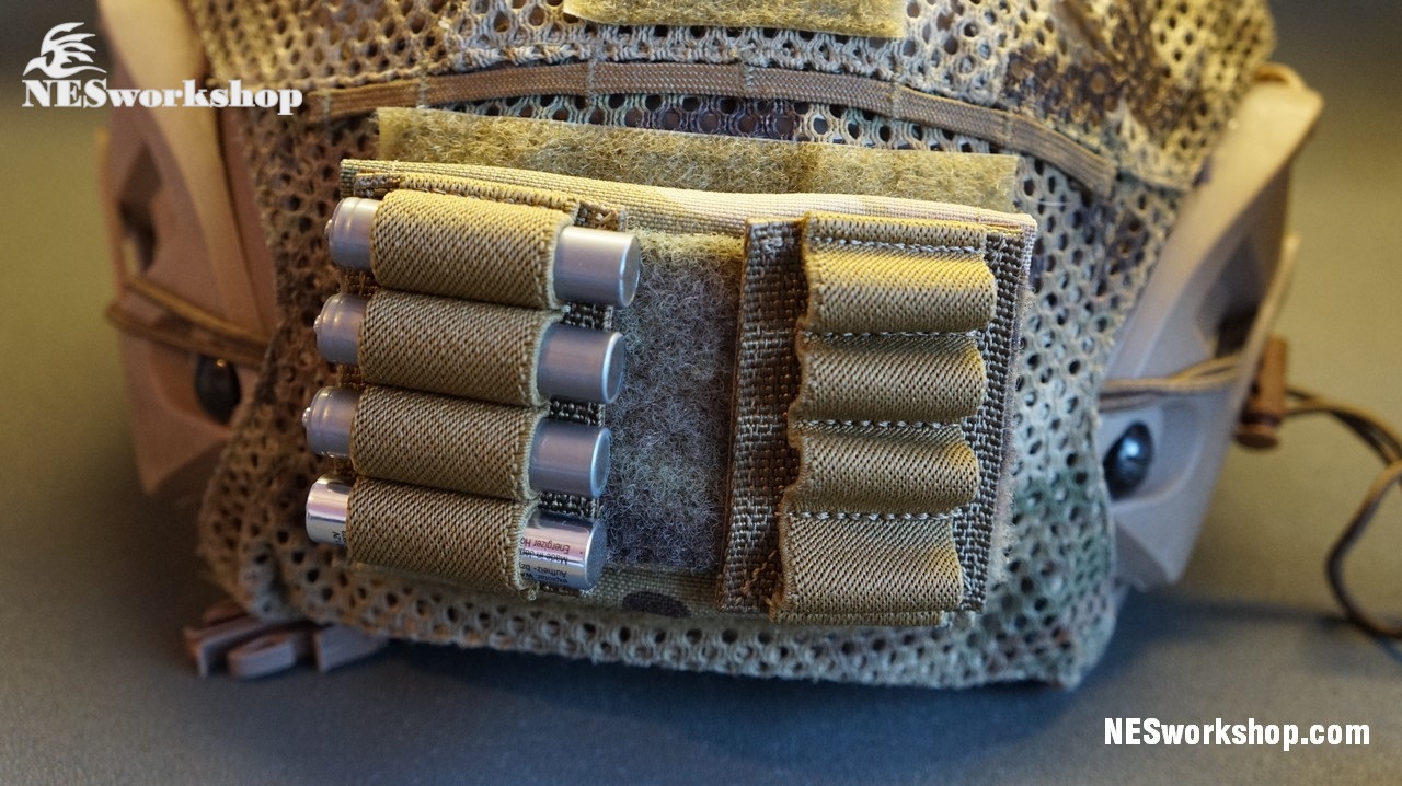 HOLDER BATTERIES ONE WAY AA AAA STICKS VELCRO BACK