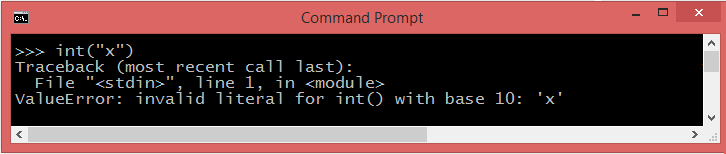 ValueError invalid literal for int() with base 10