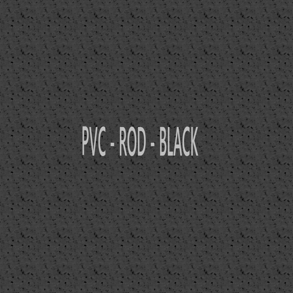 PVC Rod Black ( 6mm 100mm ) Net Plastics
