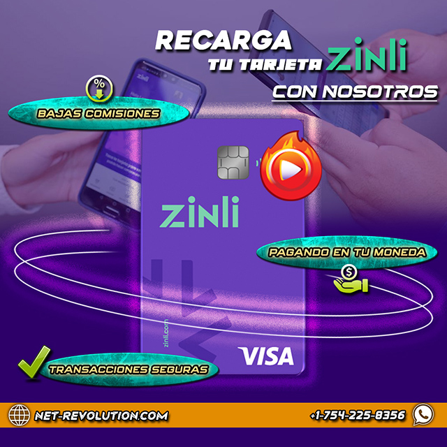 Recarga Zinli en Venezuela de forma segura Net Revolution