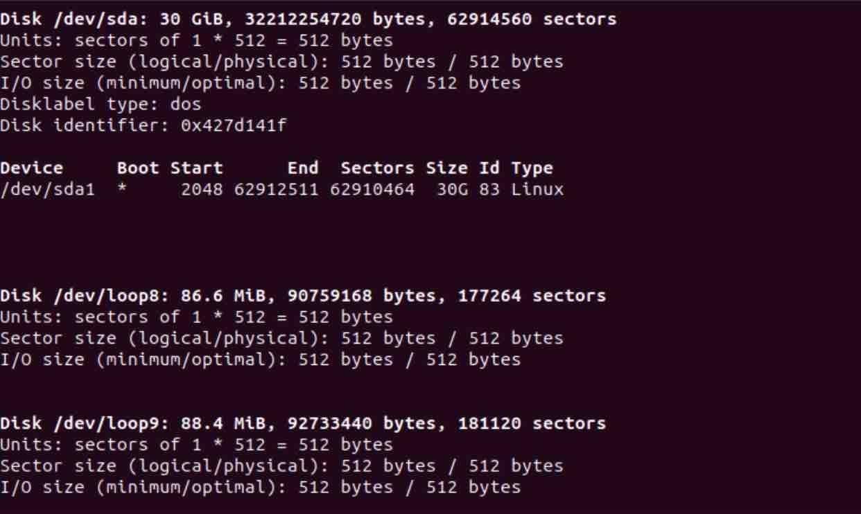 Fdisk usage on Linux