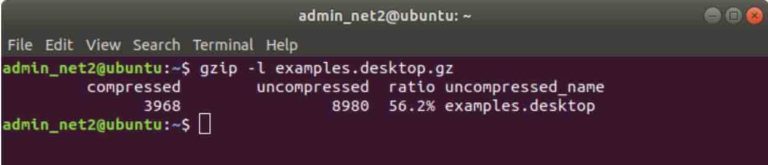 How to use the Gzip command in Linux