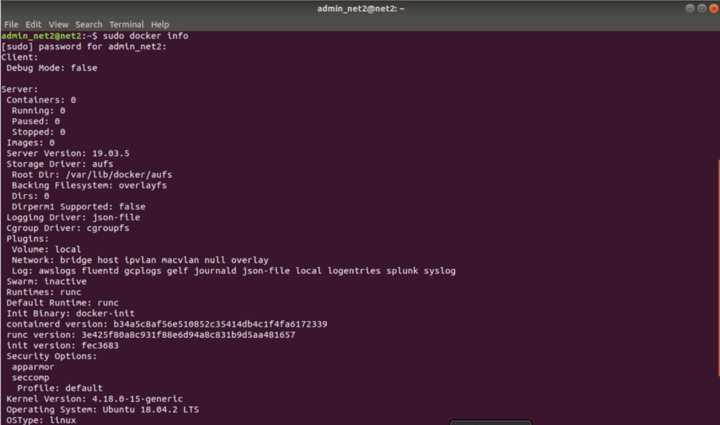How to install and setup Docker on Linux/Ubuntu 18.04