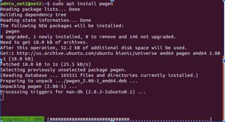 Linux password generator