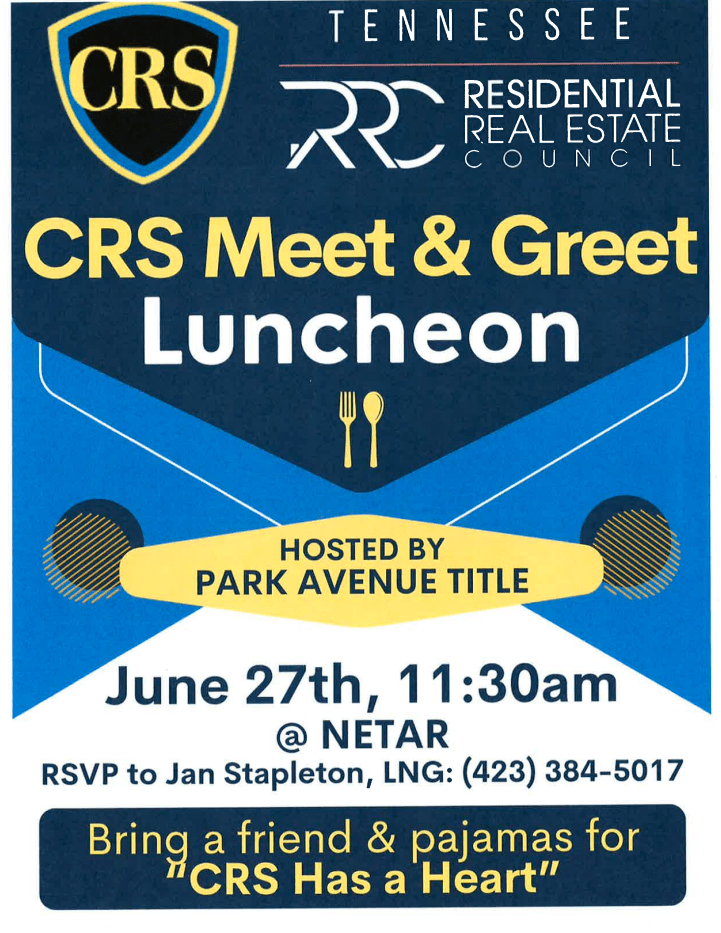 CRSResidential Real Estate CouncilLuncheon Northeast Tennessee Association of REALTORS®