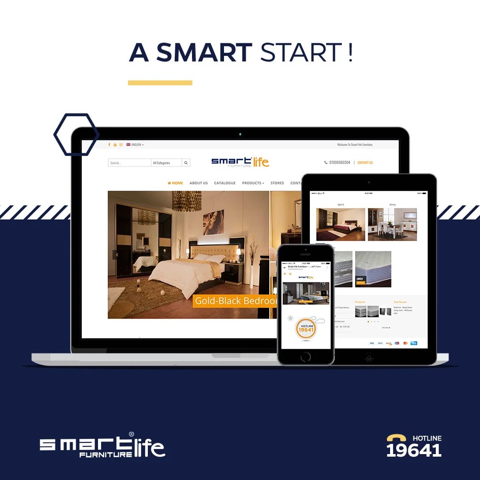 Smart Furniture Furniture Store web Design In Egypt