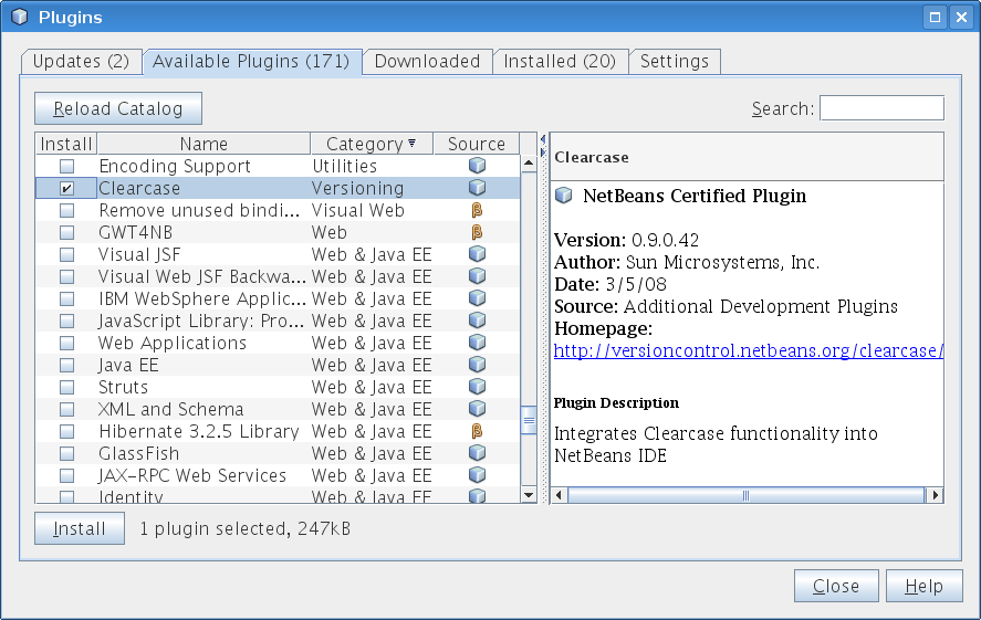 Using ClearCase Support in NetBeans IDE