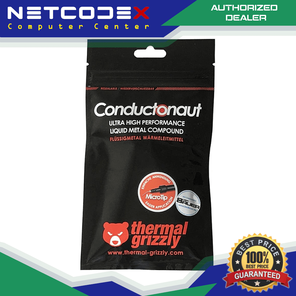 Netcodex.ph Thermal Grizzly Conductonaut Liquid Metal High Performance
