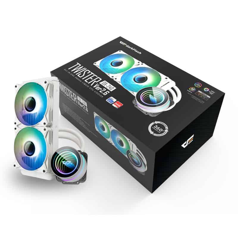 Netcodex.ph Darkflash Twister DX240 V2.6 AllInOne 240MM Liquid CPU