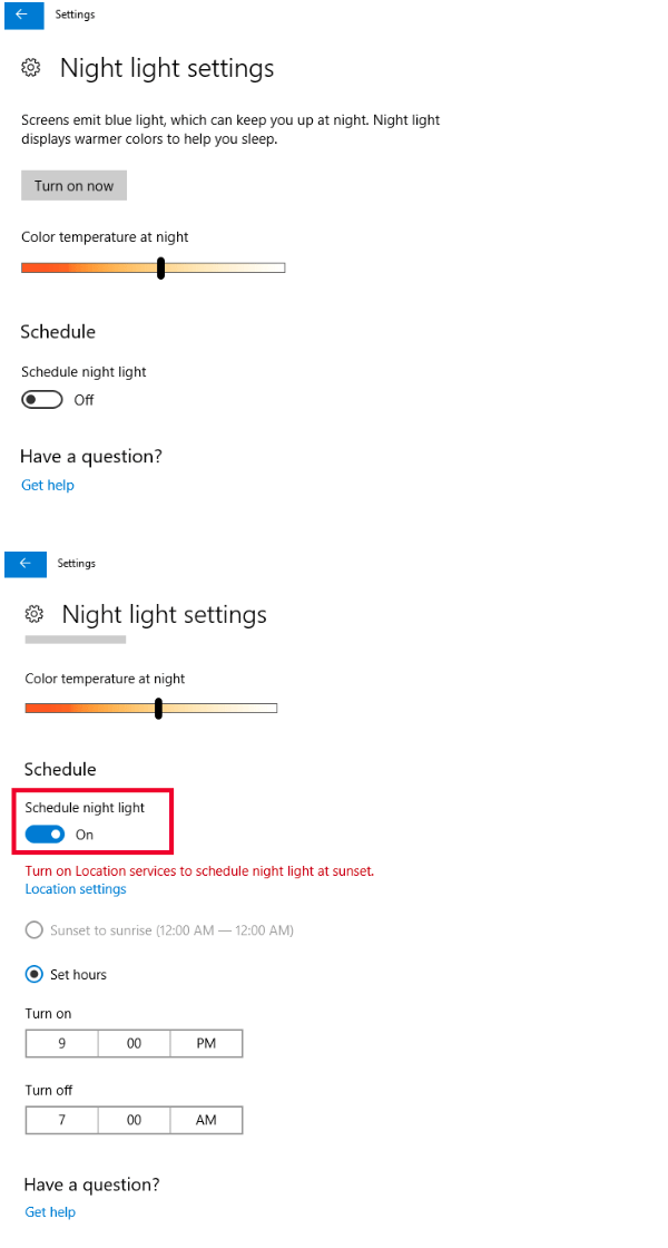 StepbyStep Guide Enabling Night Light in Windows 10