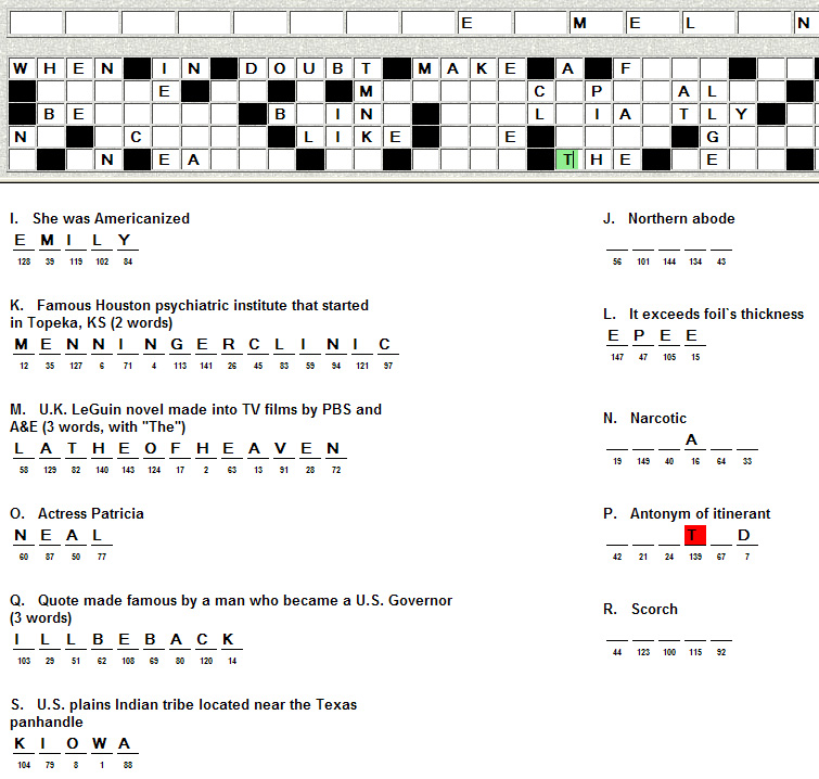 How to solve an Acrostic Puzzle