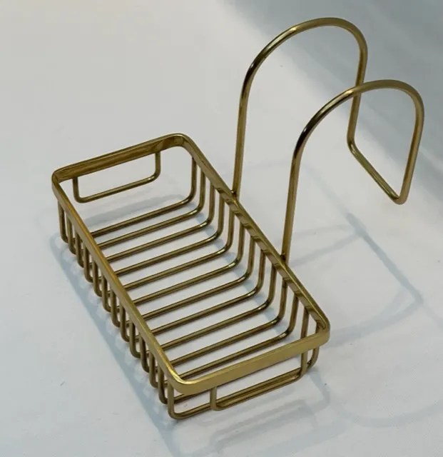 Antique Brass Bathtub Side Caddy NetDécor