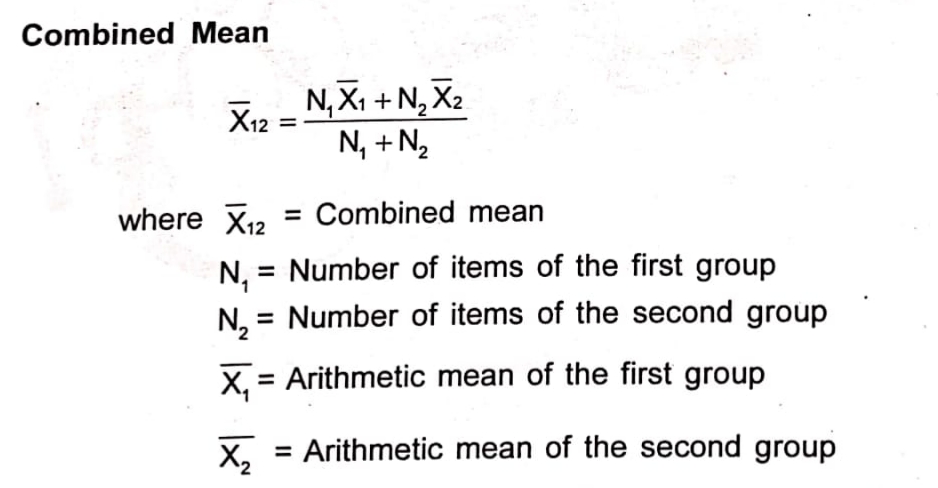 Calculating Combined Arithmetic Mean Learn with Anjali