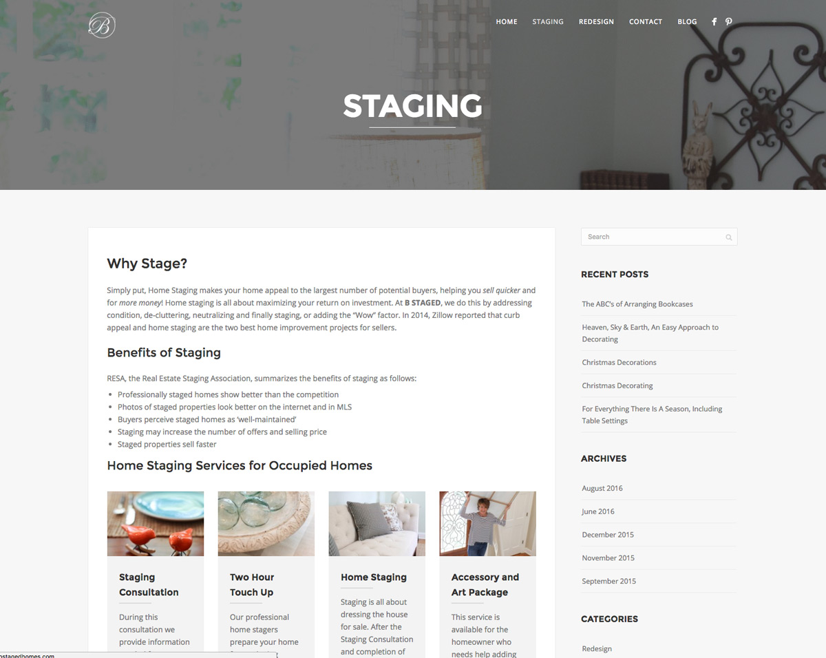 BSTAGED Homes Website Design Nethers Web Design