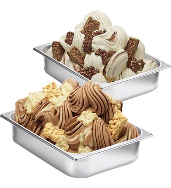 Variegated Gelato with Puffed Rice Dolce Italian Caffe