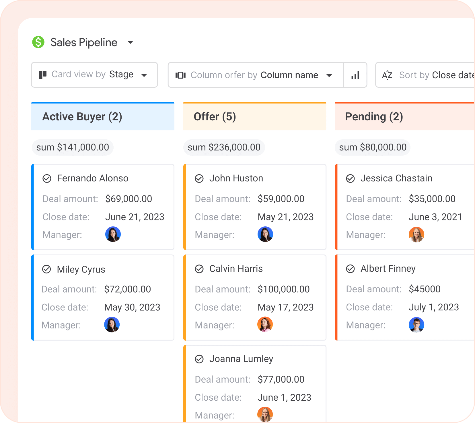 Real Estate Transaction Management System NetHunt CRM