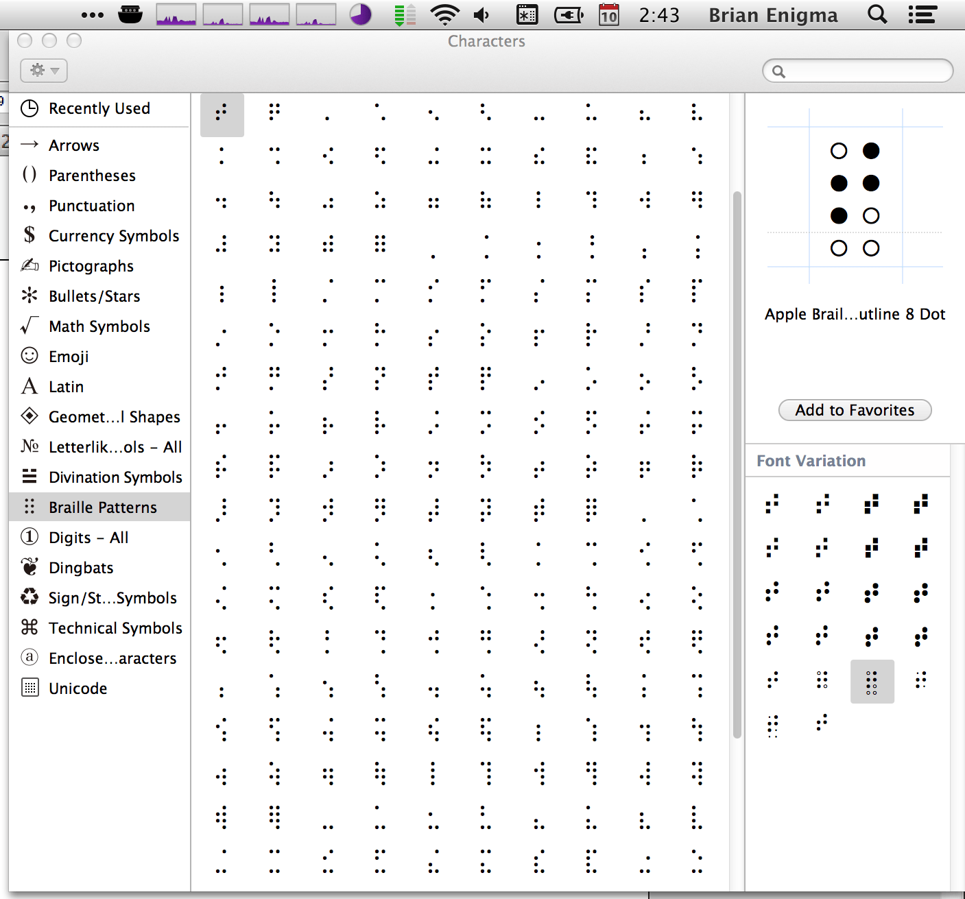 Use the best available braille