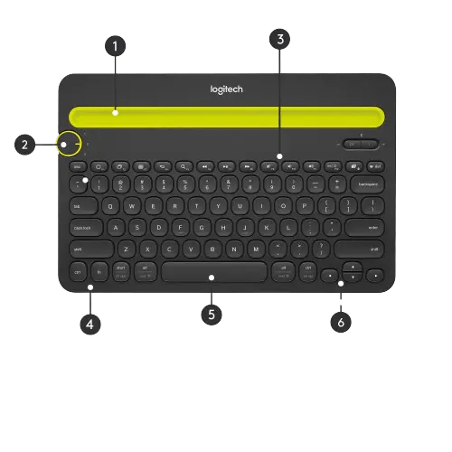 Logitech K480 Bluetooth Multi Device Keyboard Black....