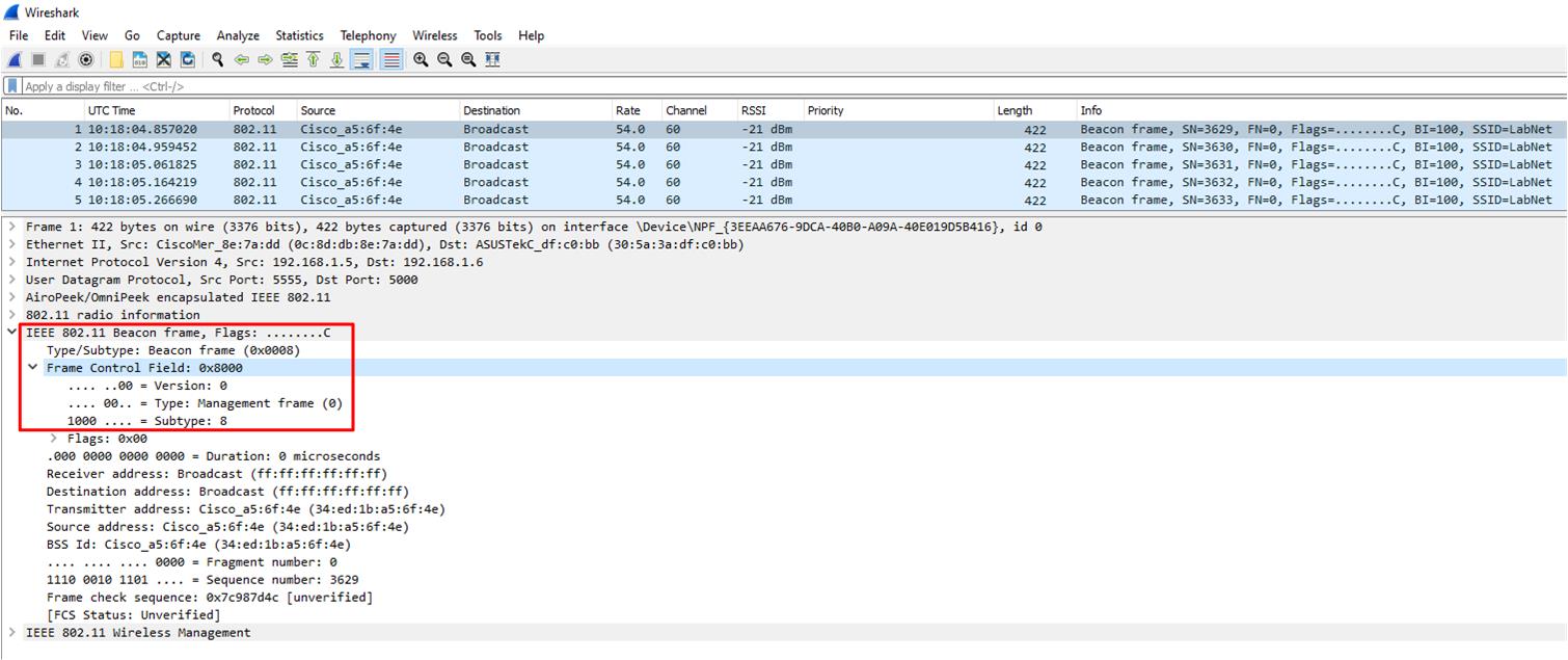 Wireless capture analysis Page 2