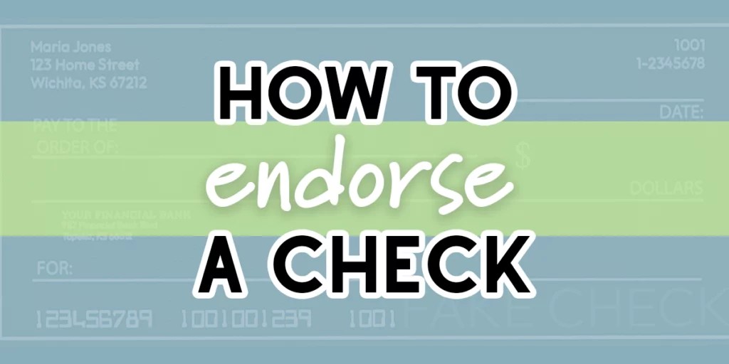 How to Endorse a Check Net Pay Advance