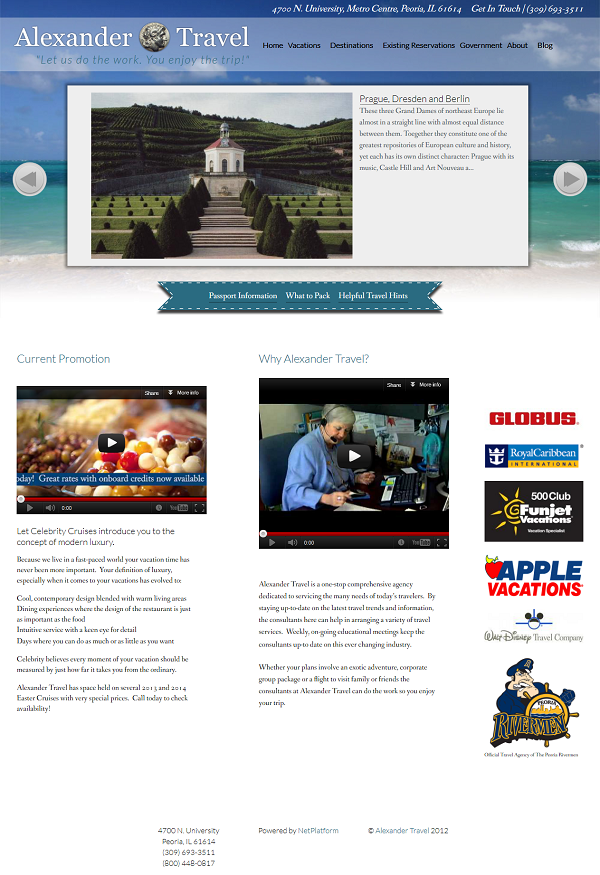 Alexander Travel NetPlatform