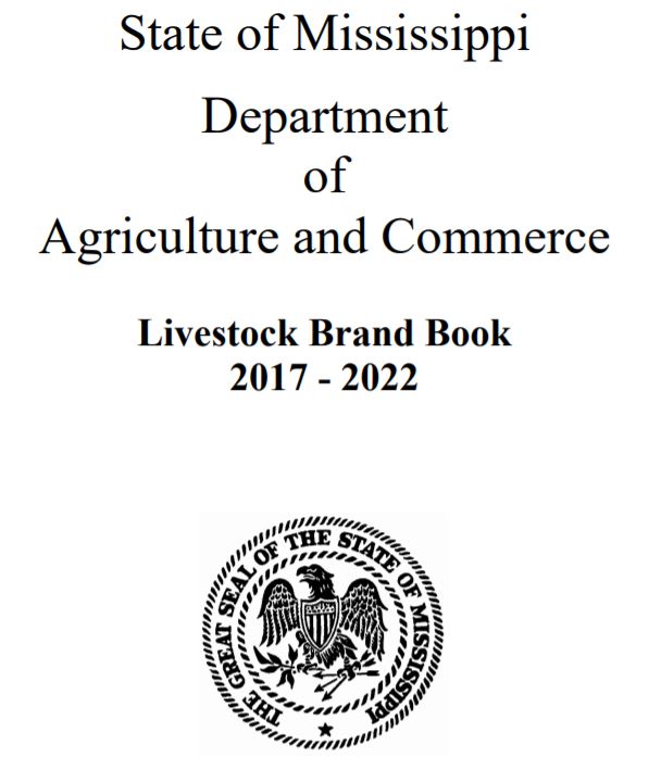 Mississippi 2017 2022 Livestock Brand Book (PDF)