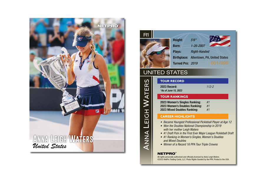 2023 NETPRO Anna Leigh Waters Retro 2003 Rookie Card /999 NetPro