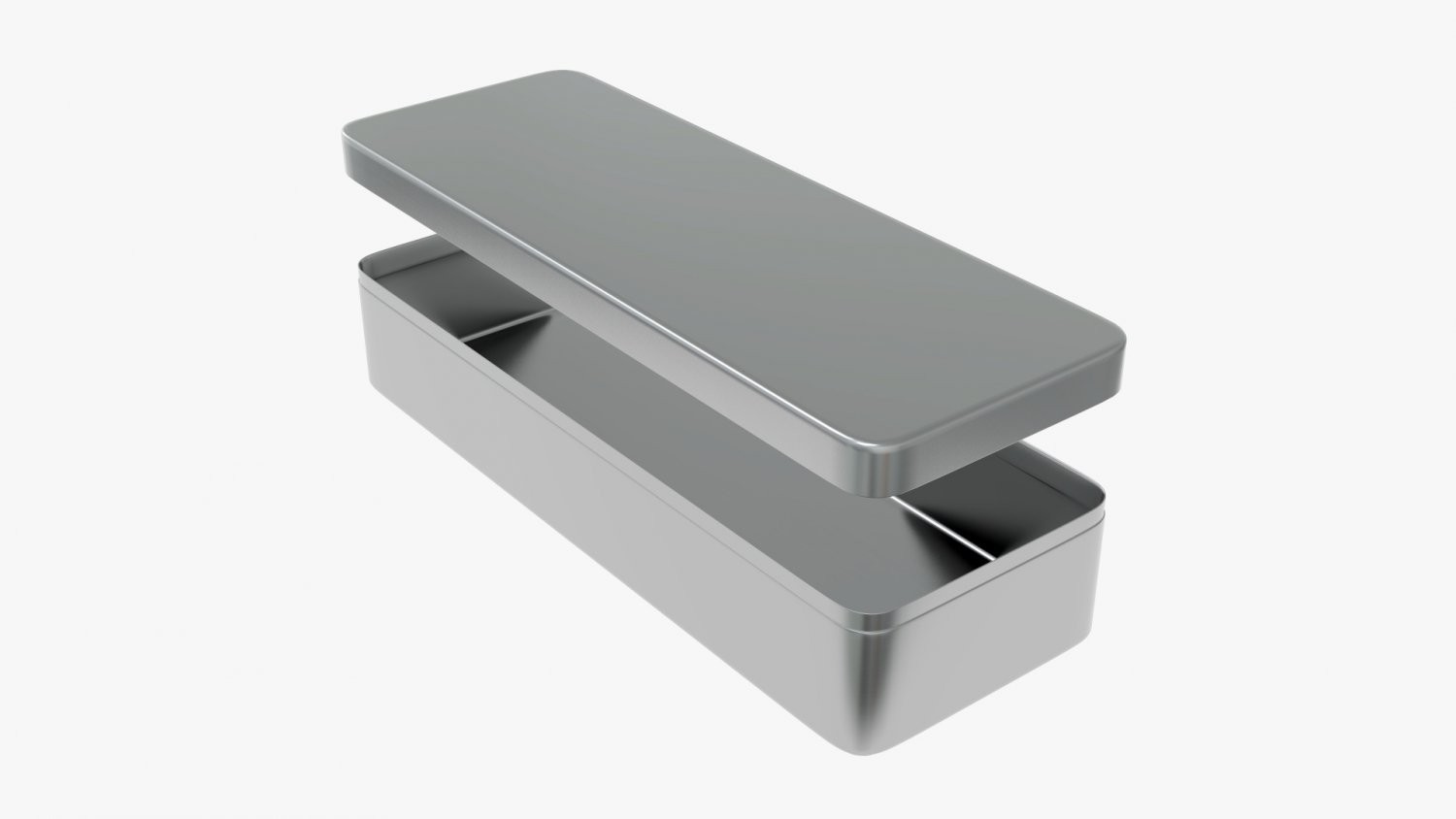 Metal Tin Box Rectangular Shape 3d Model In Household Items 3dexport