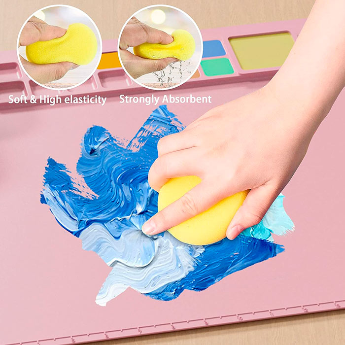 PaintMat, kūrybinė silikoninė kilimėlė Netscroll