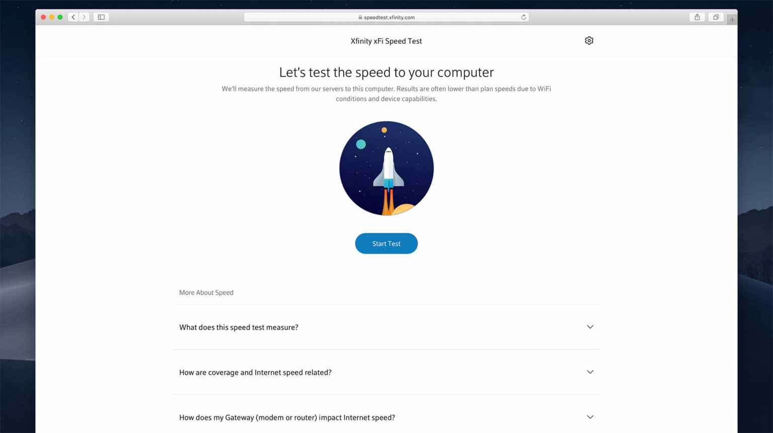 Xfinity Speed Test NetSpeed