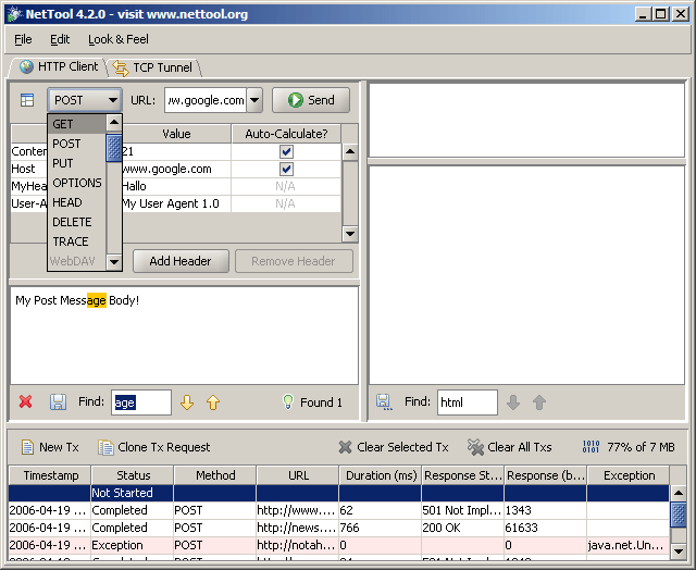 NetTool - Web & Network Debugging Tool