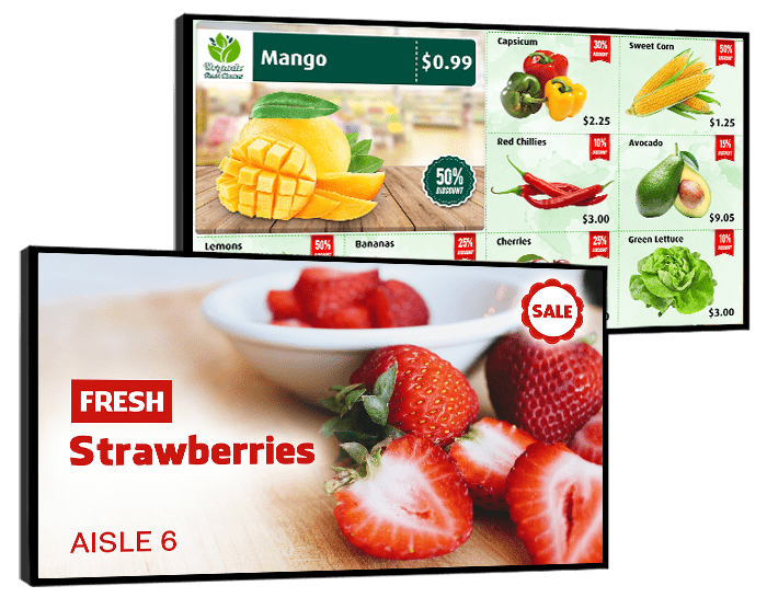 Digital Signage for Supermarkets and Grocery Stores Netvisual Digital