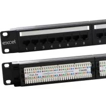 excel cat5e 24-port and 48-port patch panels 100-726
