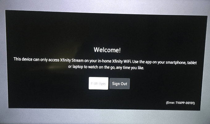 How To Fix This Device Can Only Access Xfinity Stream On Your In-home