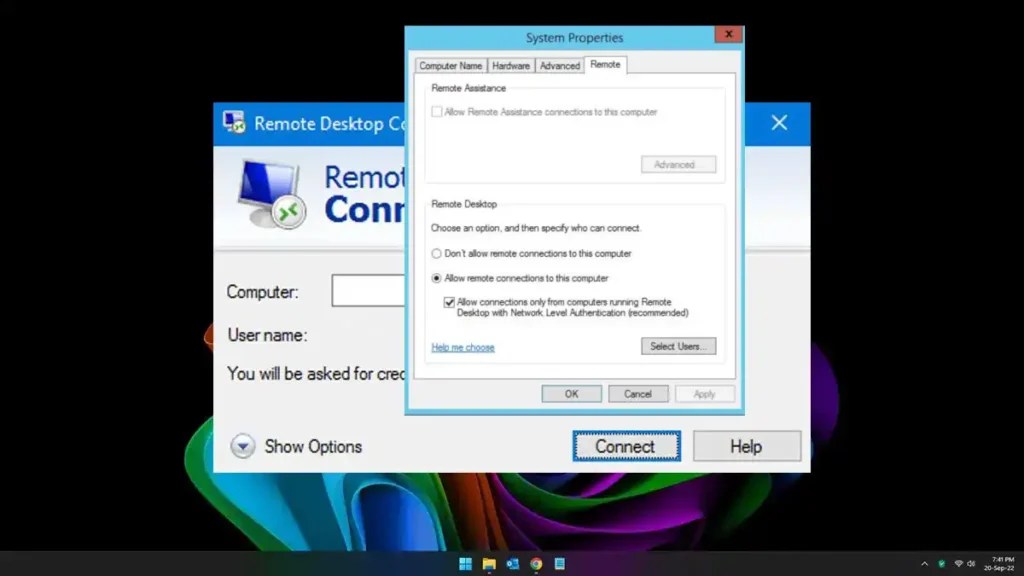 Network Level Authentication (NLA) Securing Connections