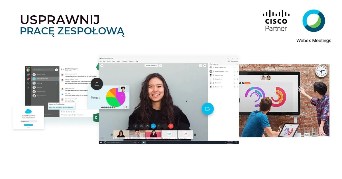 Darmowy kurs Cisco Webex Sieci komputerowe, sieci bezprzewodowe, sprzęt do wideokonferencji