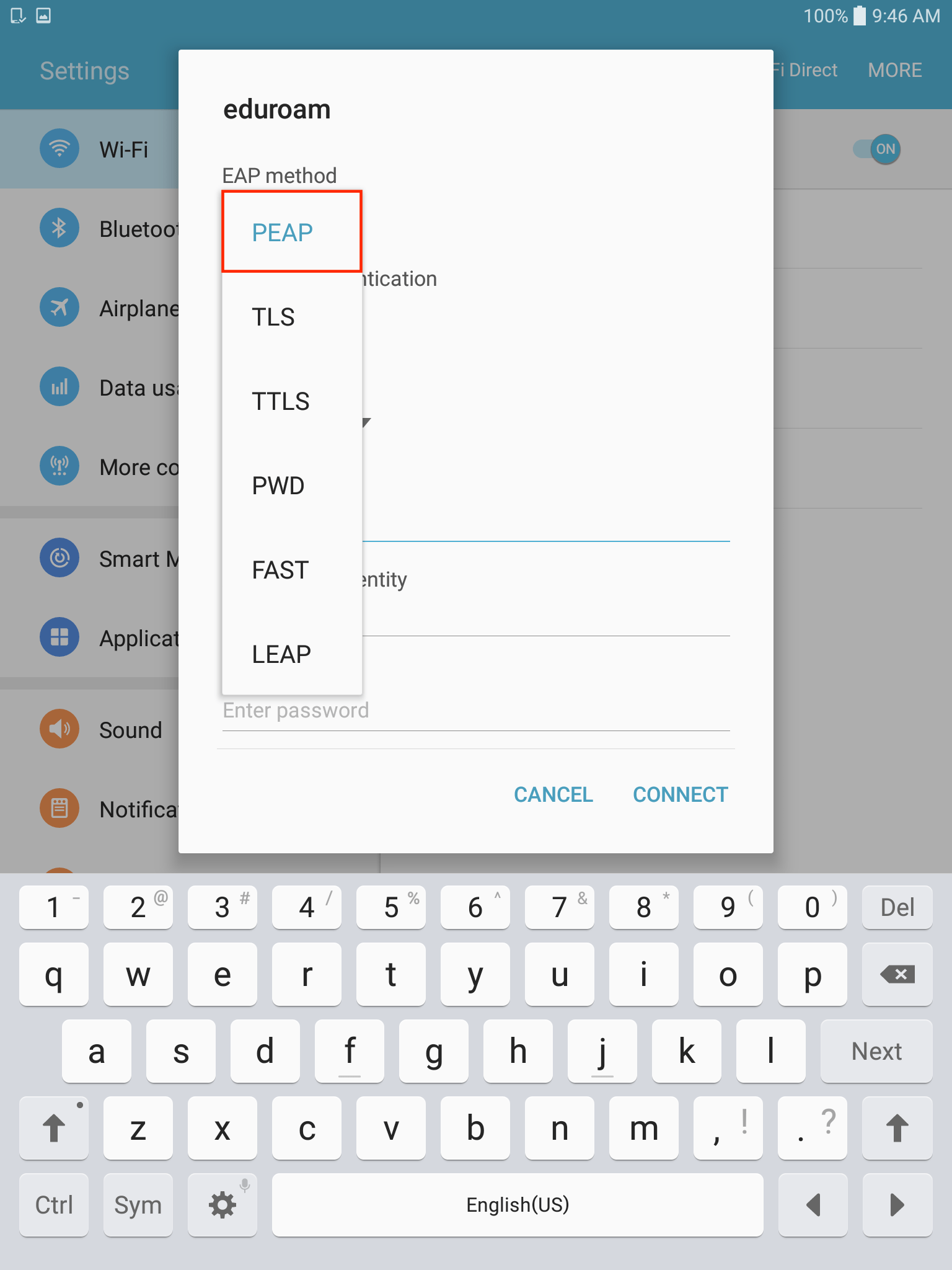 Android Troubleshooting eduroam Wireless Connectivity