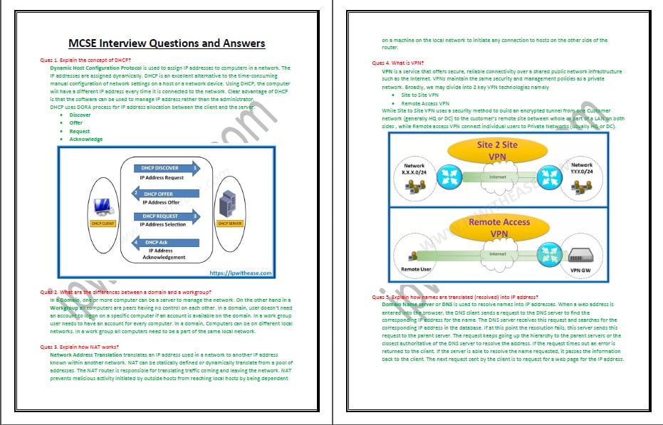 MCSE » Network Interview