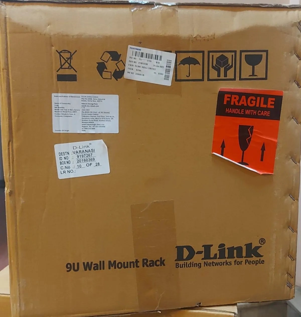 DLink 9U Rack Loaded